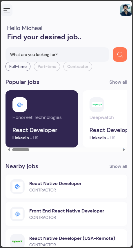 Job Hunter App preview