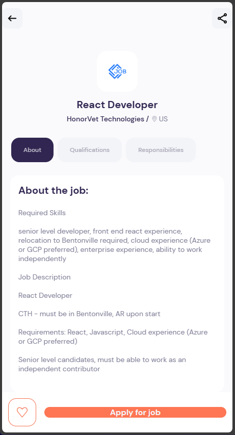 Job Hunter App 2