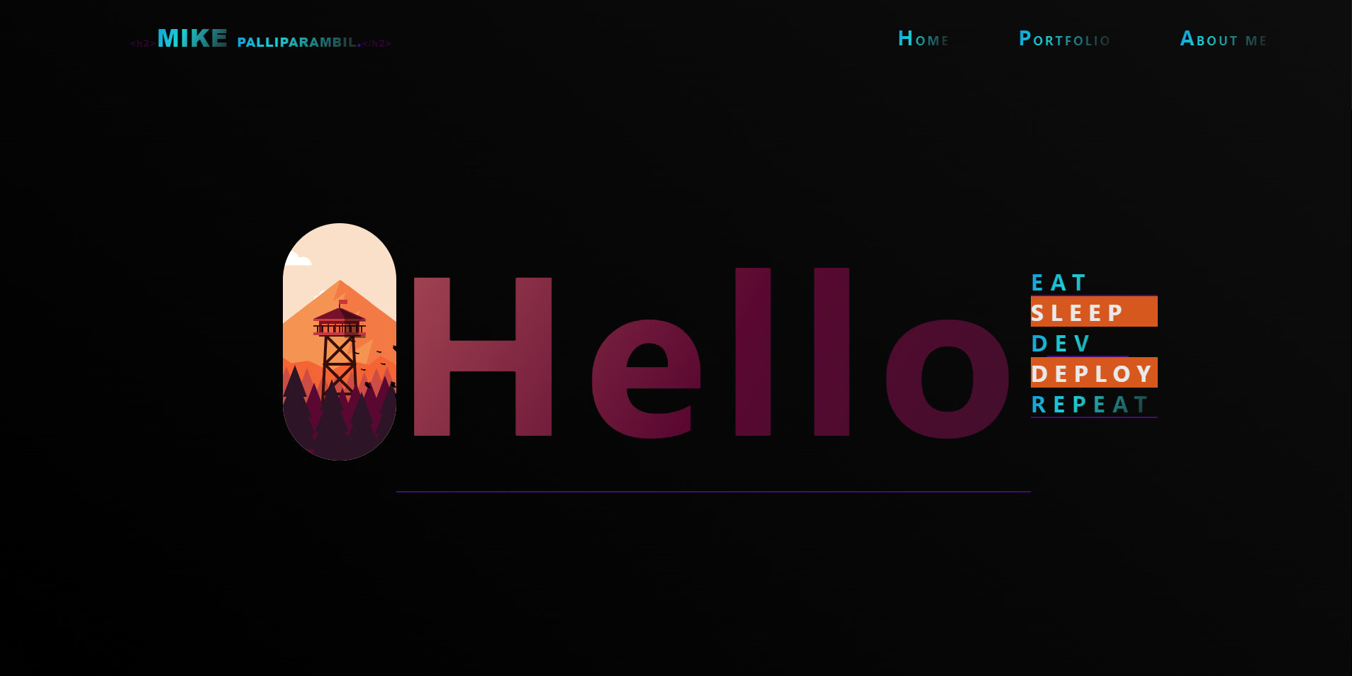 Old Portfolio Website preview