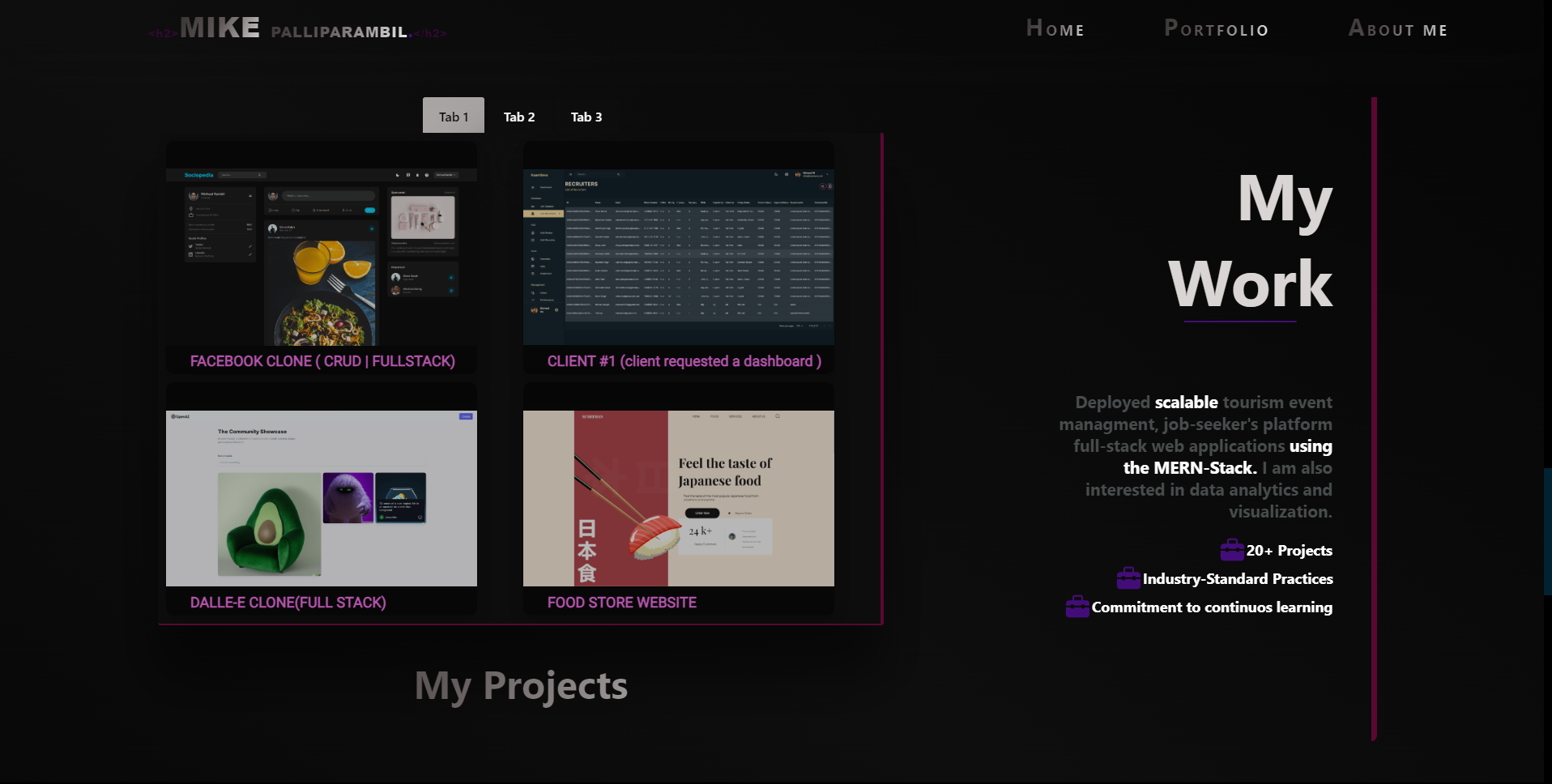 Old Portfolio Website 4